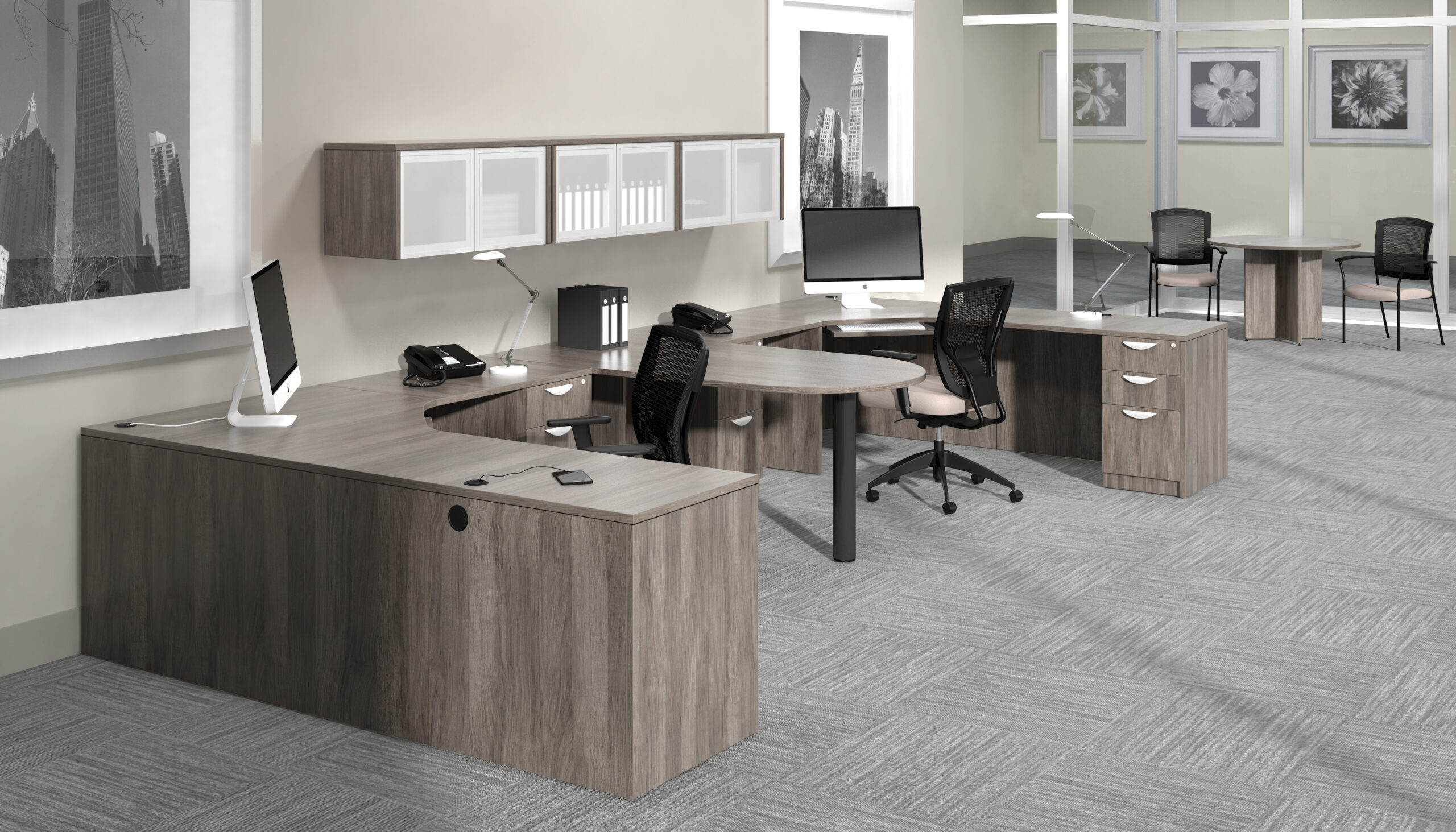 Laminate Modular Teaming AGL desk ace office furniture houston